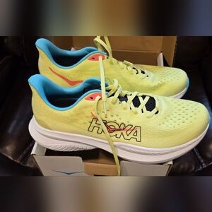 Hoka mach 6 Yellow and Blue Running Shoes